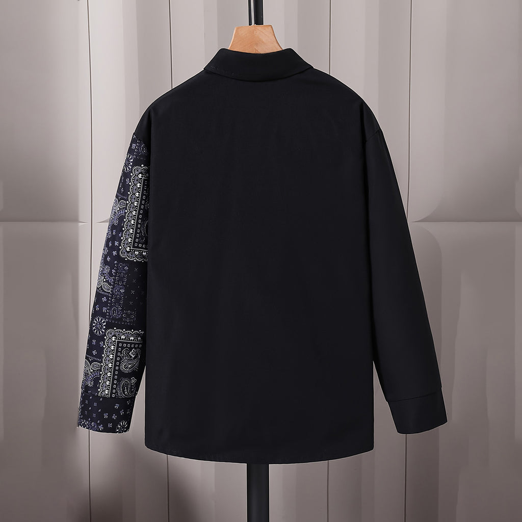 Boys Black Printed Long Sleeves Winter Shirts Shirts