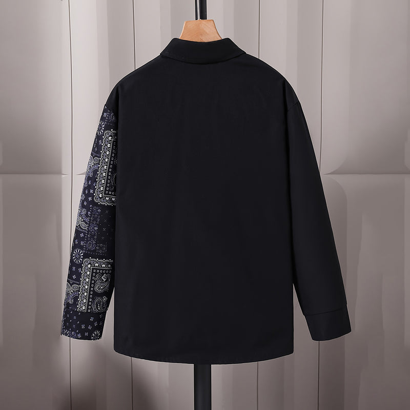 Boys Black Printed Long Sleeves Winter Shirts Shirts