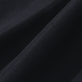 Girls Black Polo Neck Flared Dress with Wide Belt Casual Dresses
