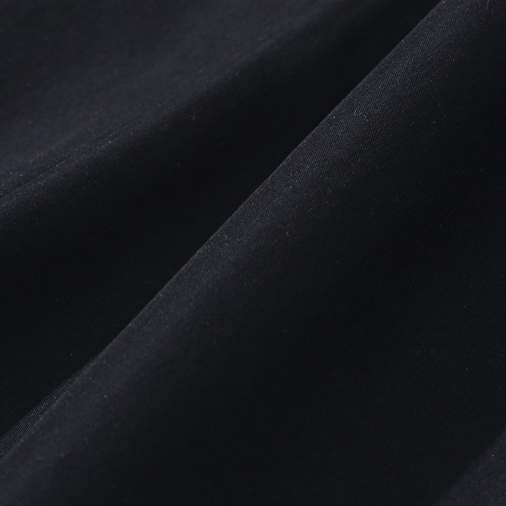 Girls Black Polo Neck Flared Dress with Wide Belt Casual Dresses