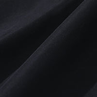 Girls Black Polo Neck Flared Dress with Wide Belt Casual Dresses