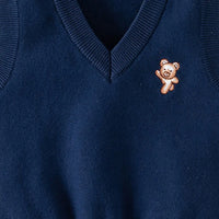 Boys Navy Blue Applique Sweater Vest Sweaters & Cardigans