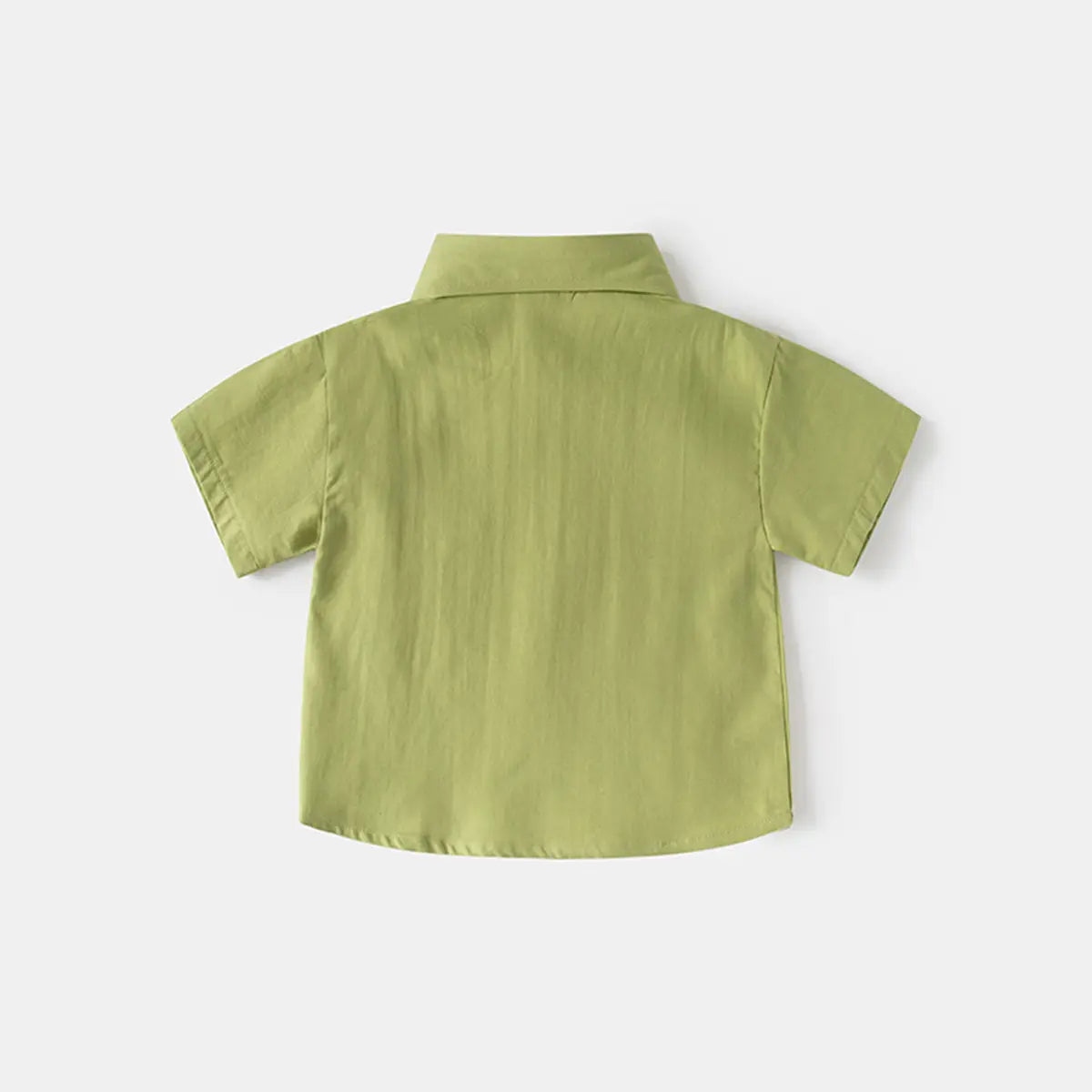 Boys Green Short Sleeve Casual Shirt Shirts
