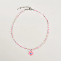 Pack Of 2 Girls Multicolour Floral Bead Necklace Sets Necklace and Chains