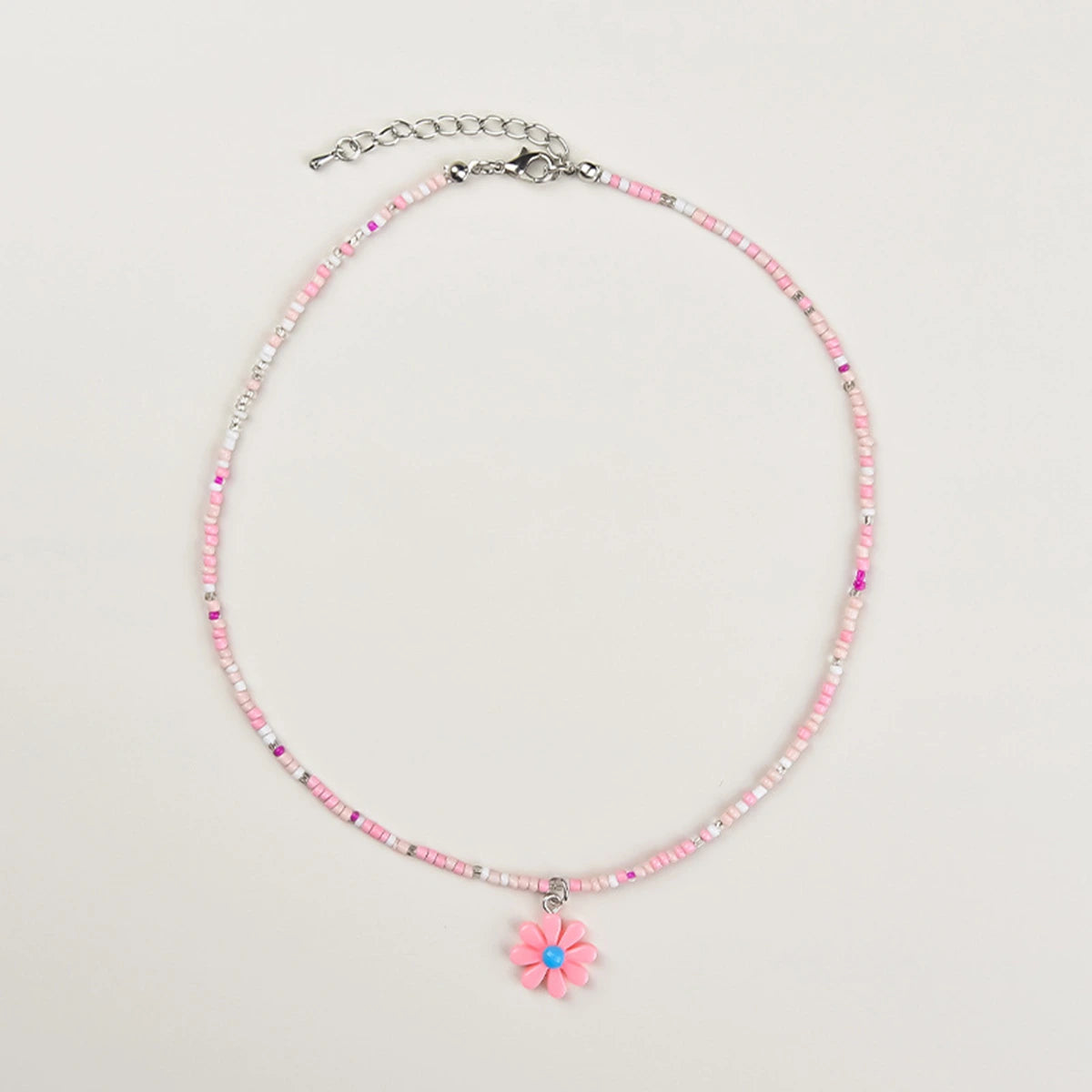 Pack Of 2 Girls Multicolour Floral Bead Necklace Sets Necklace and Chains
