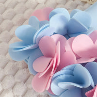 Girls Sky Blue Sleeveless A-line Party Wear Dress With 3D Flowers Appliques Party Dresses