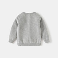 Boys Grey Self-Design Cardigan Sweaters & Cardigans