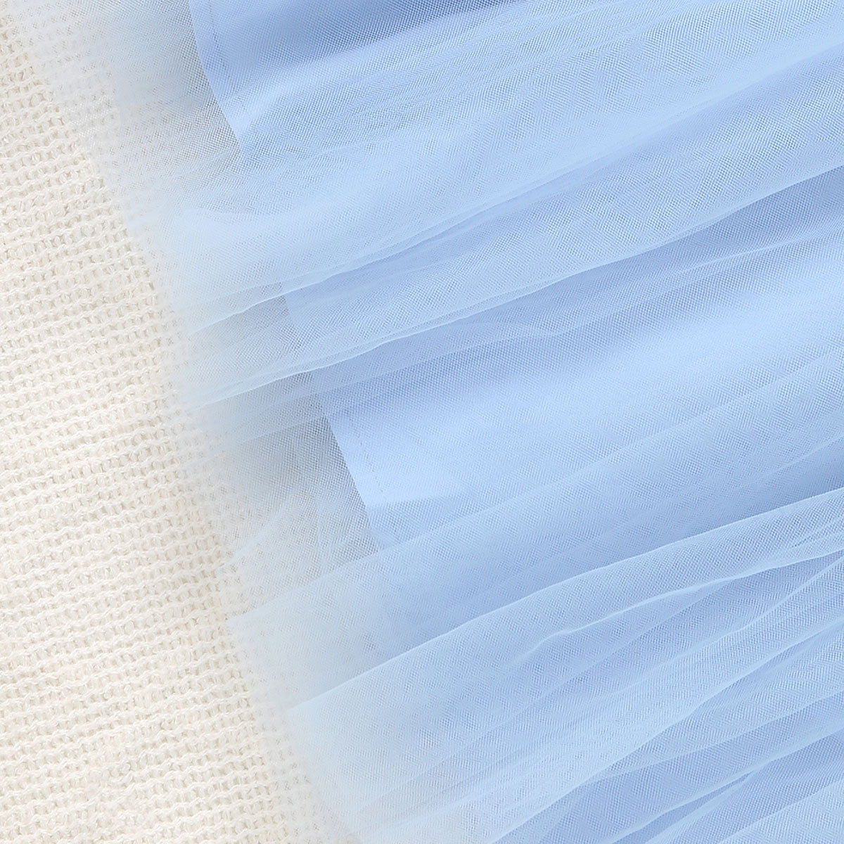 Girls Light Blue Sleeveless Round Necked Casual Dress Casual Dresses