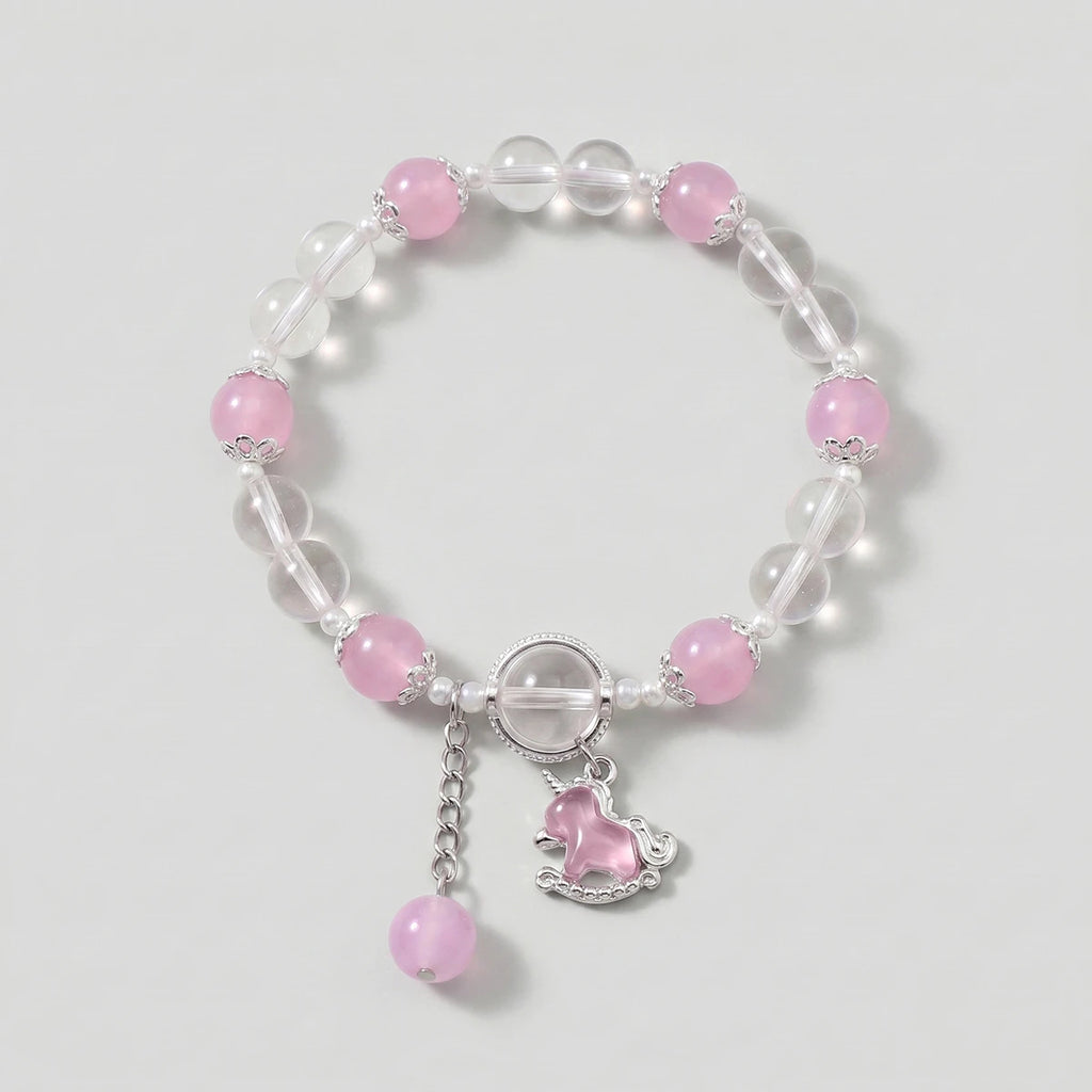 Pack Of 5 Girls Multicolour Unicorn Charm Beads Bracelet Sets Bracelet