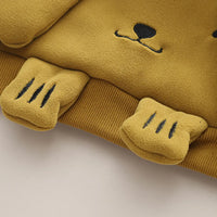 Boys Yellow Ear Applique Regular Sweatshirt With Pants Sets 2 pc. Sets