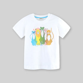 Boys Animal Print Short Sleeve T-Shirt Tshirts   