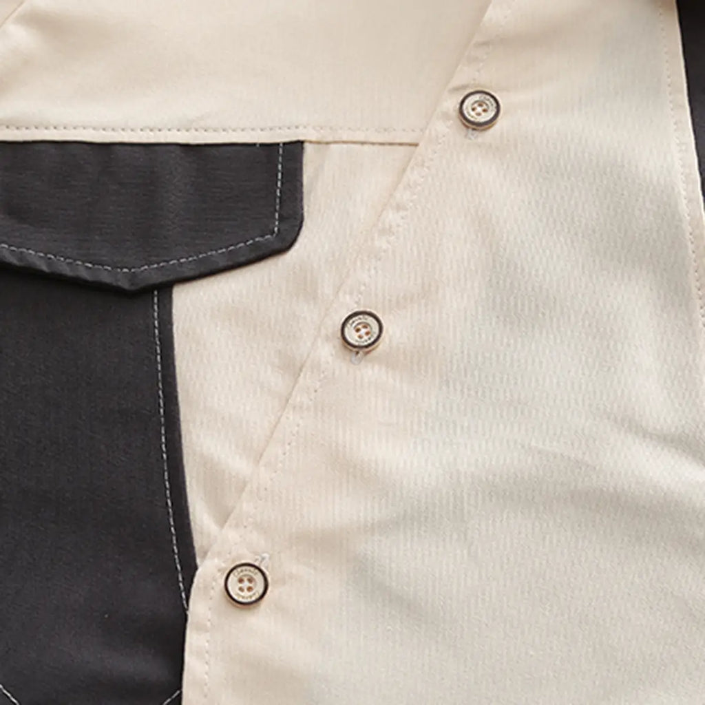Boys Dark Grey Colorblocked Shirt With Jogger Sets Sets
