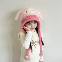 Kids Warm Animated Embroidered Beanie Cap Trending Accessories
