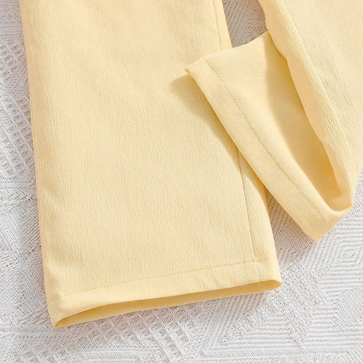 Girls Yellow Sleeveless Top With Elasticated Pants Sets 2 pc. Sets