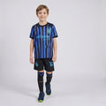 Boys Blue Striped Sports T-Shirt With Shorts Sets 2 pc. Sets Blue 2-3 Y