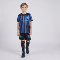 Boys Blue Striped Sports T-Shirt With Shorts Sets 2 pc. Sets Blue 2-3 Y