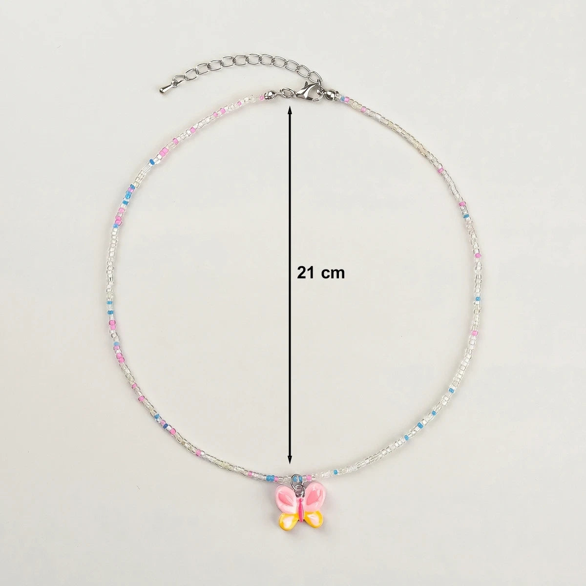 Pack Of 5 Girls Multicolour Butterfly and Rainbow Beaded Necklace Sets Necklace and Chains