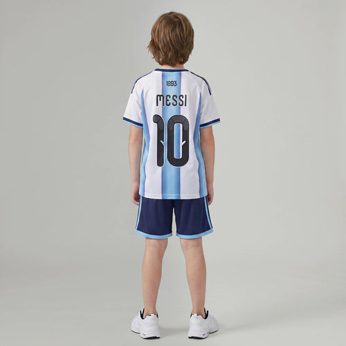 Boys Blue Alphanumeric Print Short Sleeve T-Shirt With Shorts Sets 2 pc. Sets