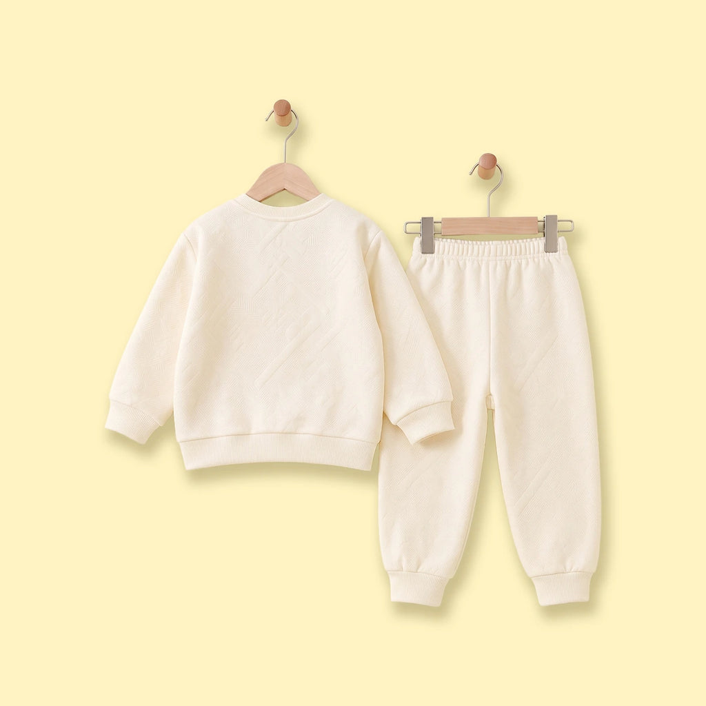 Boys Beige Sweatshirt & Joggers Co-ord Sets Sets
