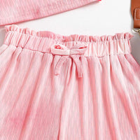 Girls Sleeveless Tie And Dye Top With Shorts Sets 2 pc. Sets   