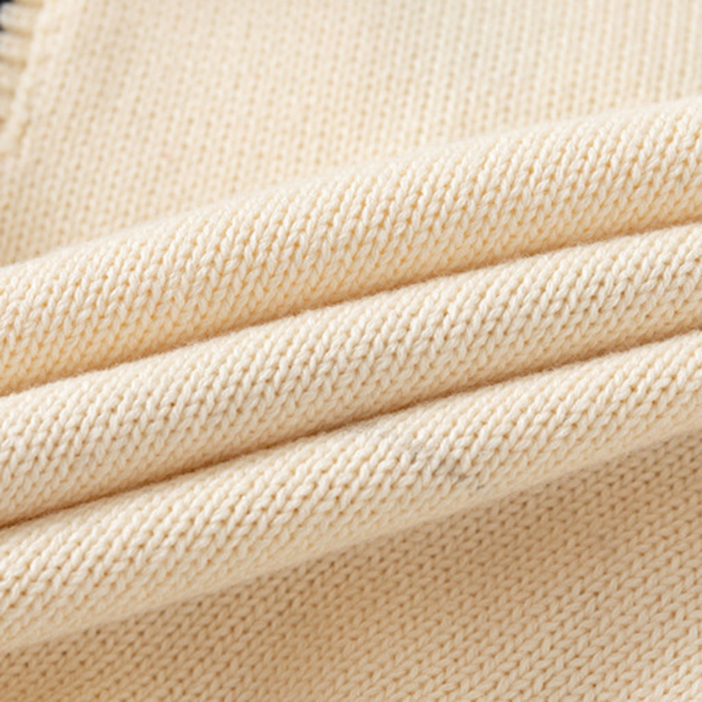 Boys Off White Self-Design Sweater Vest Sweaters & Cardigans
