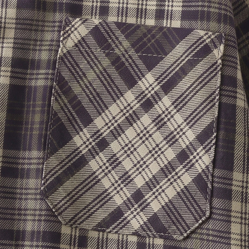 Boys Navy Blue Checked Long Sleeve Shirt Shirts