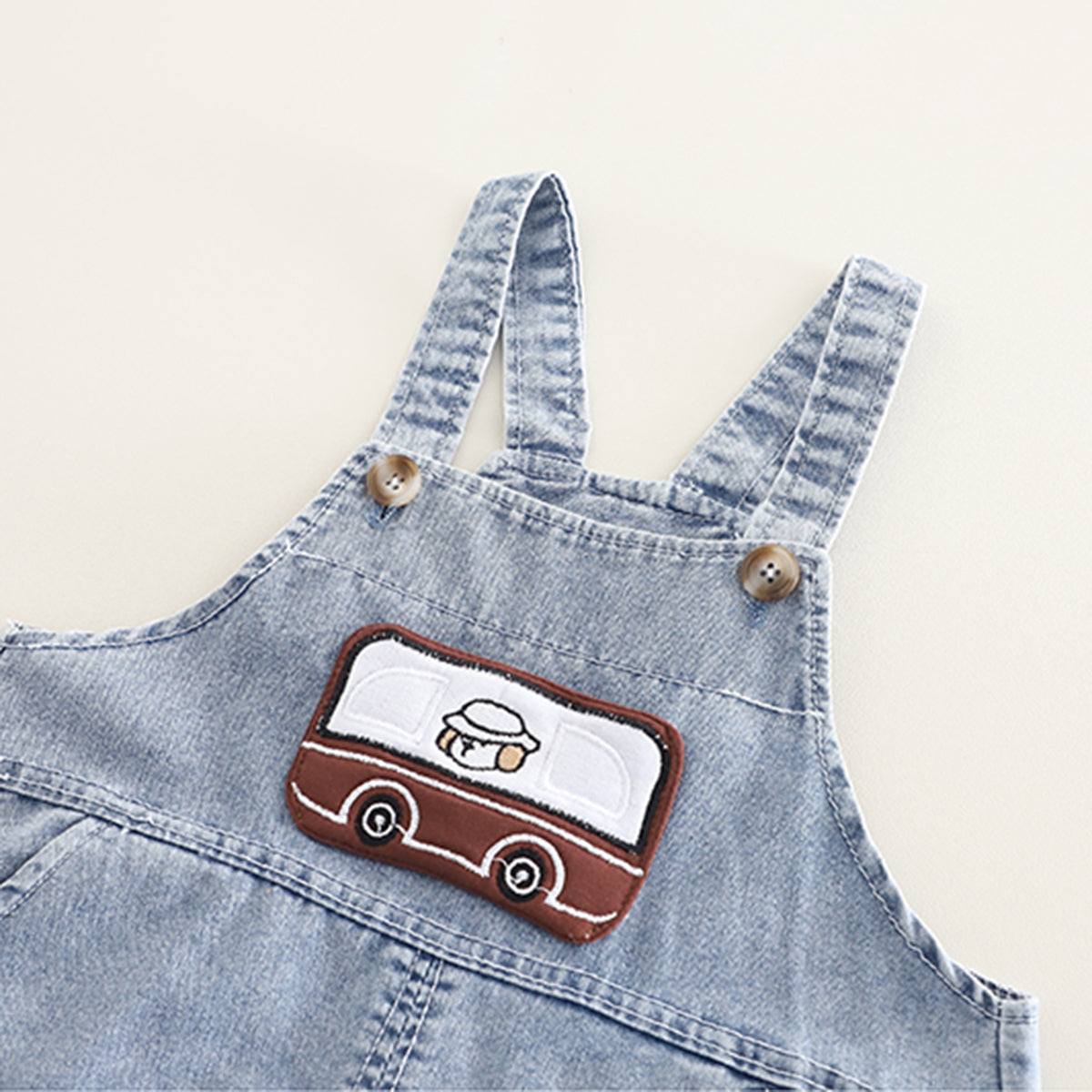 Boys Black Striped T-Shirt with Denim Dungaree Set Sets