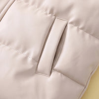 Boys Off White Sleeveless Quilted Puffer Jacket Coats & Jackets