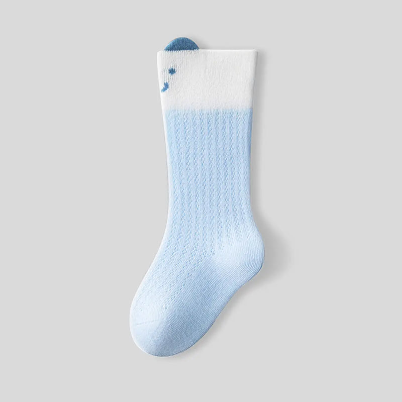 Pack of 6 Girls Multicolor Animal Motif Calf Length Cotton Socks Socks