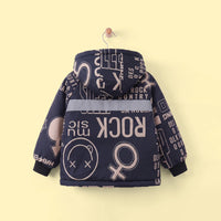 Boys Printed Hooded Fleece Jacket Coats & Jackets