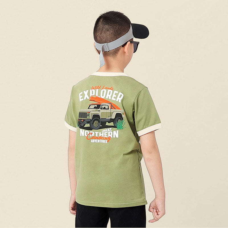 Boys Printed Short Sleeves Casual T-shirt Tshirts   