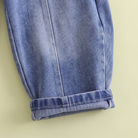 Boys Grey Striped Sweatshirt With Denim Pants Sets 2 pc. Sets