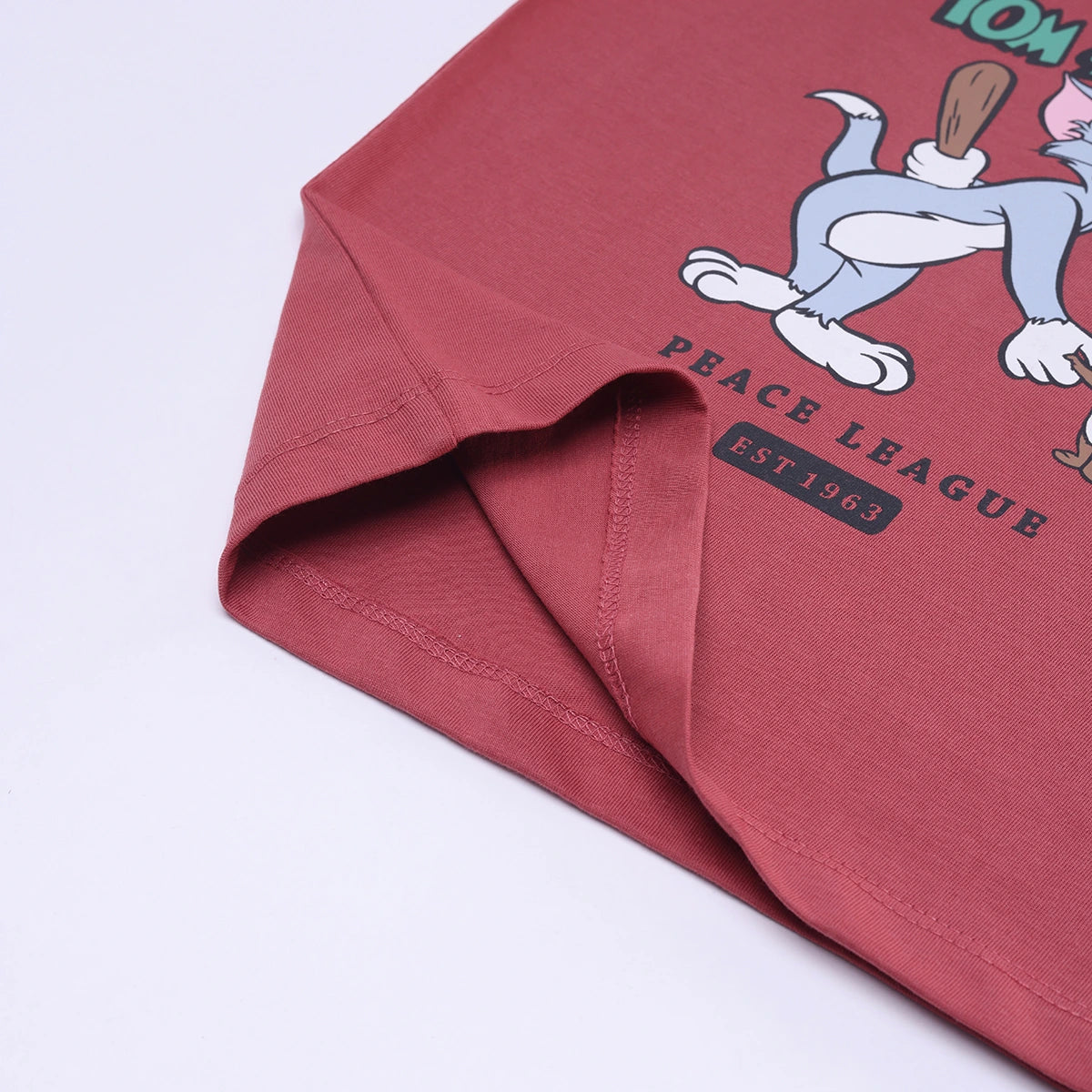 Boys Rust Tom And Jerry Graphic Short Sleeve T-Shirt With Shorts Sets 2 pc. Sets