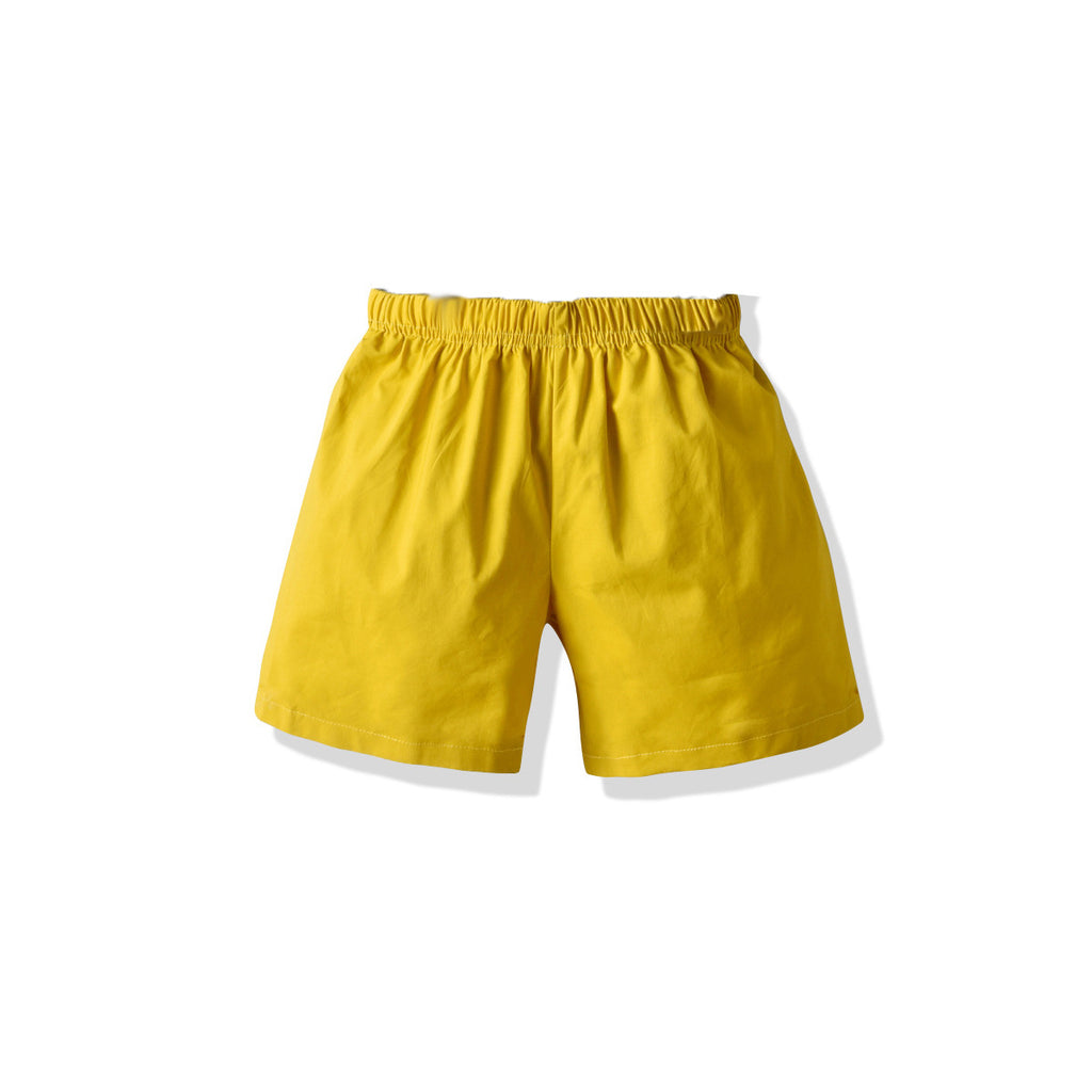 Boys Solid Color Elasticated Shorts Shorts Style 3 1-2 Y 