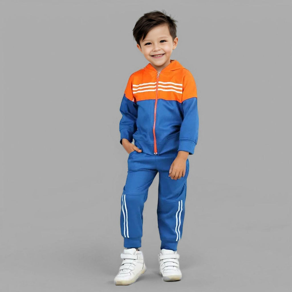 Boys Hooded Sweat Shirt with Track Pant Set Sweatshirts & Hoodies