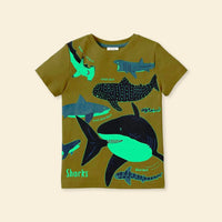 Boys Glow-in-the-Dark T-shirts Multipack Set (Set of 3) Tshirts   