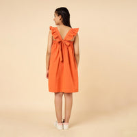 Girls Dress with Ruffle Sleeve Casual Dresses   