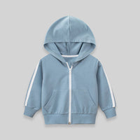 Boys Green Long Sleeves Solid Hooded Sweatshirt Sweatshirts & Hoodies Sky Blue 1-2 Y 