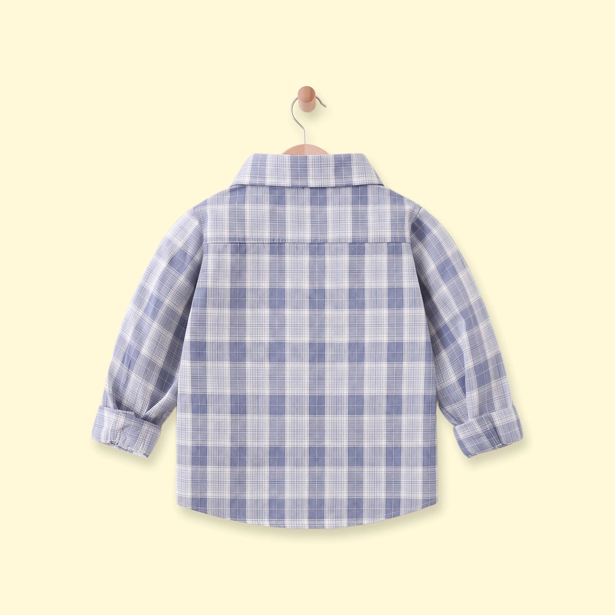 Boys Blue Checked Long Sleeve Shirt Shirts
