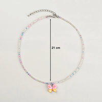 Pack Of 4 Girls Multicolour Beaded Charm Necklace Sets Necklace and Chains