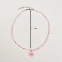 Pack Of 2 Girls Multicolour Floral Bead Necklace Sets Necklace and Chains