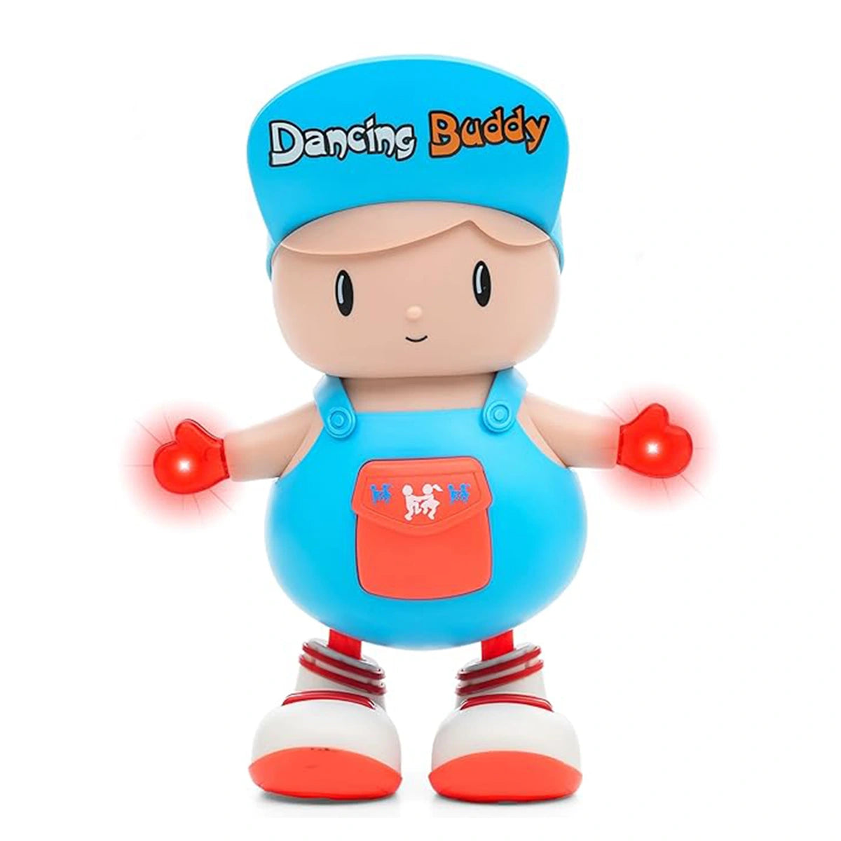Kids Blue Dancing Buddy Figure Toy with LED Lights Trending Accessories Red Onesize