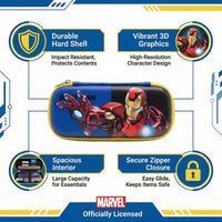 Iron Man Superhero Hard Shell Pencil Case Kids Cartoon Stationery Organizer Trending Accessories