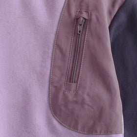 Boys Purple Colourblocked Long Sleeve Sweatshirt Sweatshirts & Hoodies