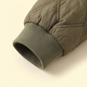 Boys Green Long Sleeve Zip-Up Bomber Jacket Coats & Jackets