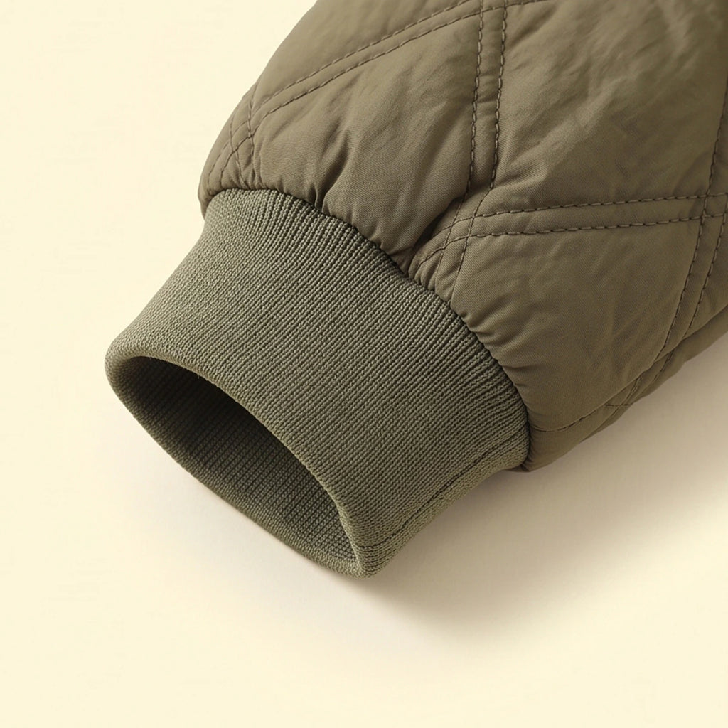 Boys Green Long Sleeve Zip-Up Bomber Jacket Coats & Jackets