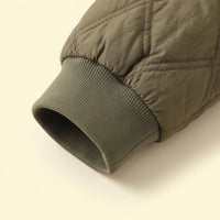 Boys Green Long Sleeve Zip-Up Bomber Jacket Coats & Jackets