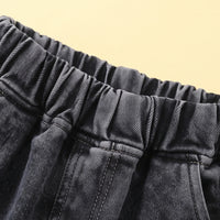 Boys Black Tie & Dye Sweatshirt & Denim Cargo Pants Sets Sets