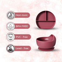 Baby Pink 6-Piece Silicone Feeding Set Trending Accessories