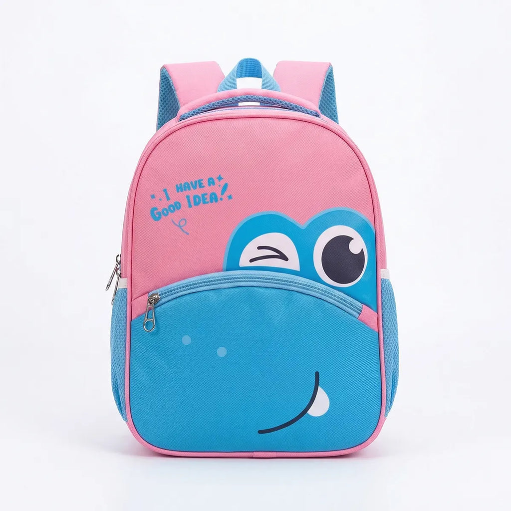 Girls Pink Cartoon Canvas School Backpack Trending Accessories Pink Onesize